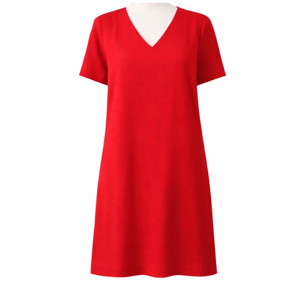 NWOT Tahari Vibrant Red Midi Dress